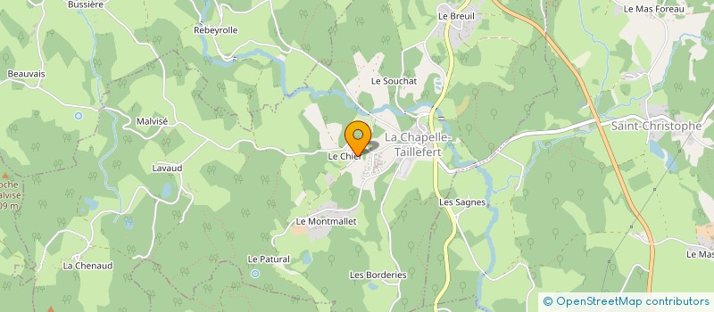 localisation de l'entreprise FAMA à LA CHAPELLE-TAILLEFERT
