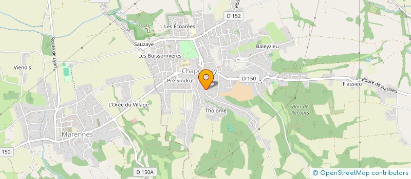 localisation de l'entreprise FAMA  CHAPONNAY