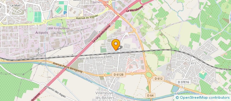localisation de l'entreprise FAMA  VILLENEUVE-LES-BEZIERS