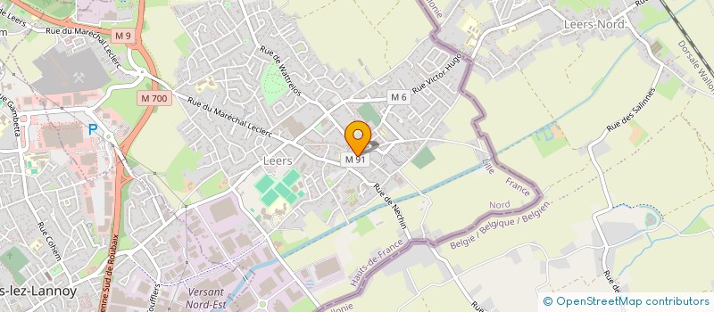 localisation de l'entreprise FAMA  LEERS