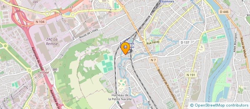 localisation de l'entreprise FAMA  CORBEIL-ESSONNES