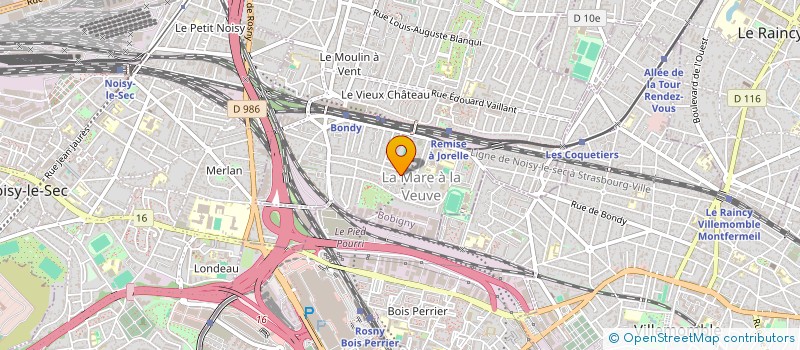 localisation de l'entreprise FAMA SCI  BONDY