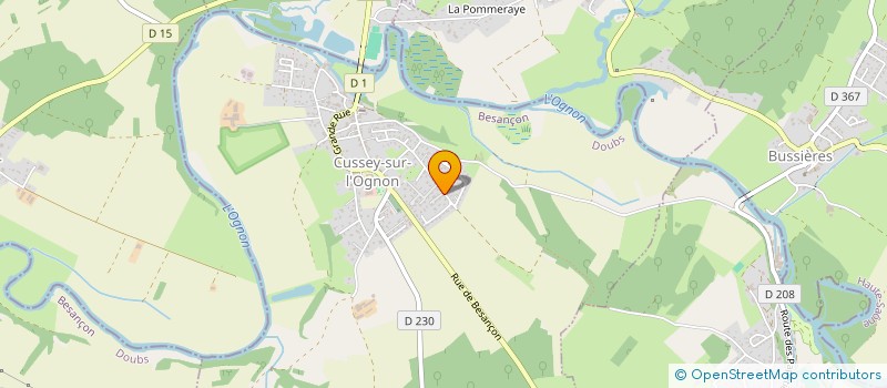 localisation de l'entreprise FAMABRI  CUSSEY-SUR-L'OGNON