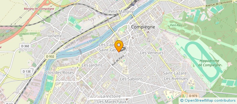 localisation de l'entreprise FAMAR  COMPIEGNE