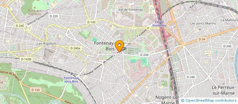 localisation de l'entreprise FAMAR RENOBAT à FONTENAY-SOUS-BOIS