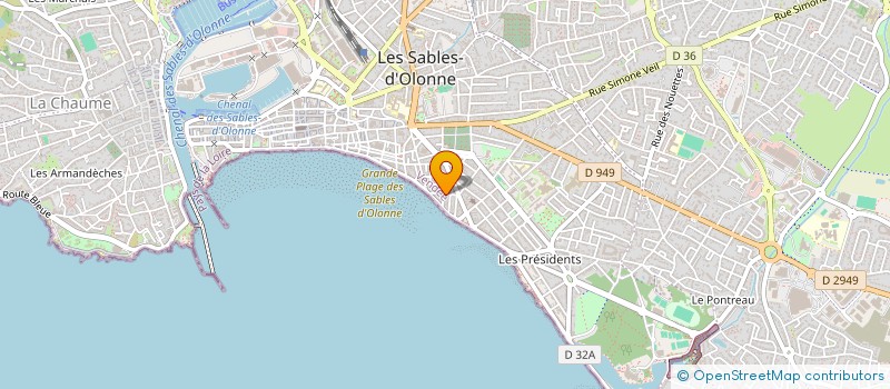 localisation de l'entreprise FAMARTIN IMMO à LES SABLES D'OLONNE