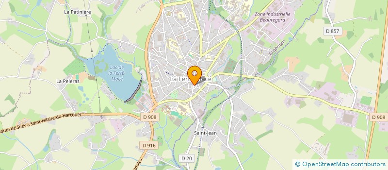 localisation de l'entreprise FAMAS à LA FERTE MACE