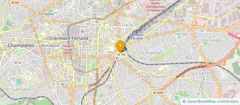 localisation de l'entreprise FAMASTUD  CLERMONT-FERRAND