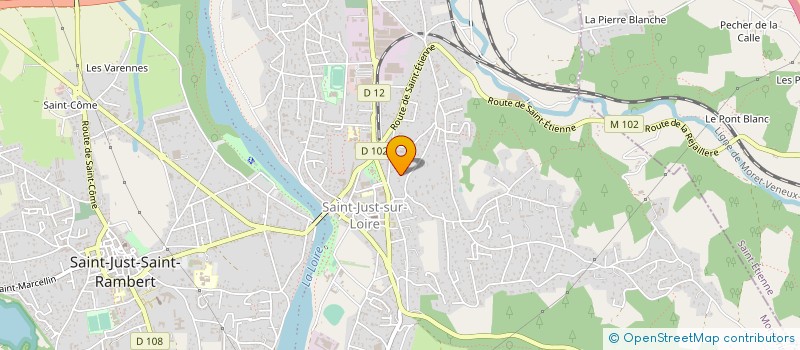 localisation de l'entreprise FAMAX  SAINT-JUST-SAINT-RAMBERT
