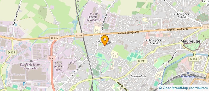 localisation de l'entreprise FAMAX  MAUBEUGE