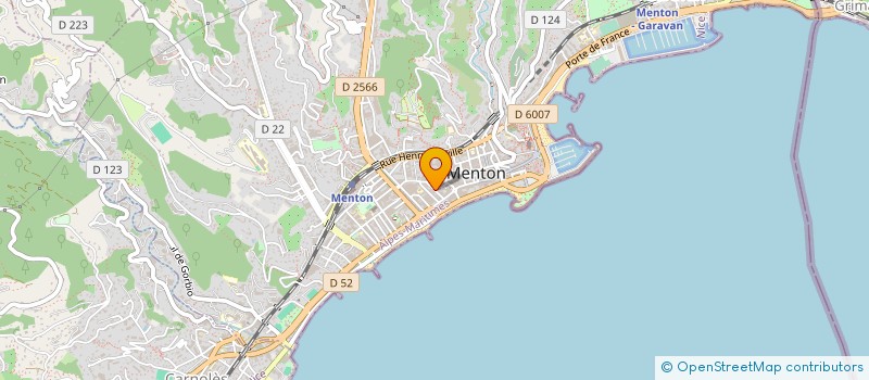 localisation de l'entreprise FAMBUS à MENTON