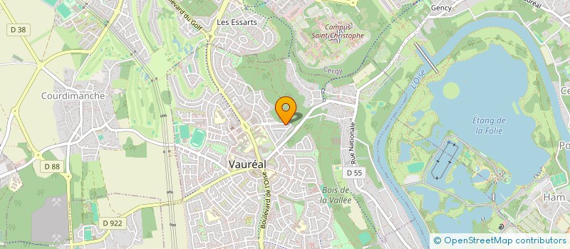 localisation de l'entreprise FAMCO-INVEST  VAUREAL