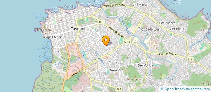 localisation de l'entreprise FAMDEL  CAYENNE