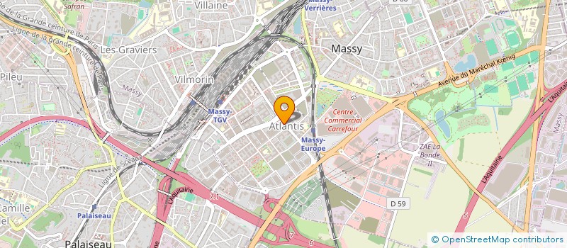 localisation de l'entreprise FAME à MASSY