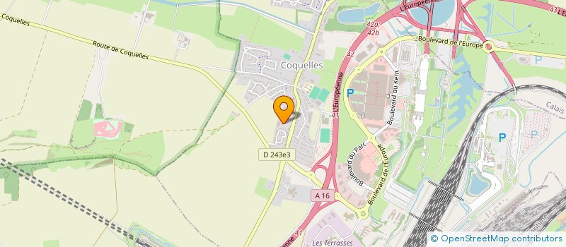 localisation de l'entreprise FAME  COQUELLES