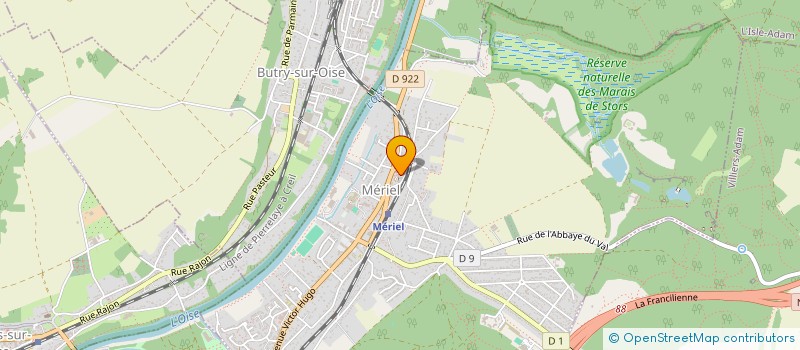 localisation de l'entreprise FAME FEMME MEDIA  MERIEL