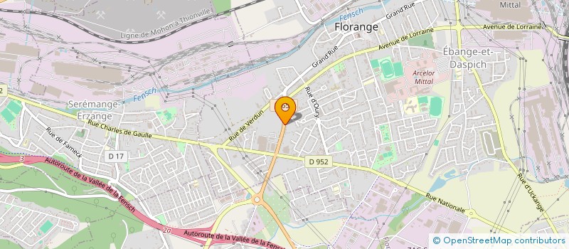 localisation de l'entreprise FAMECK KARATE-CLUB  FLORANGE