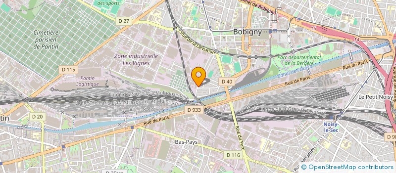 localisation de l'entreprise FAMECO à BOBIGNY