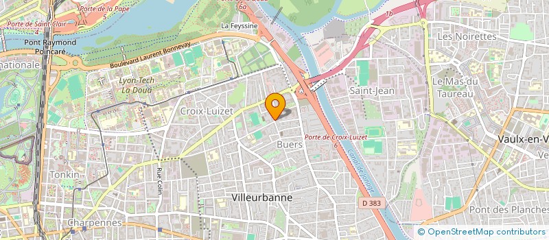 localisation de l'entreprise FAMEDIA à VILLEURBANNE