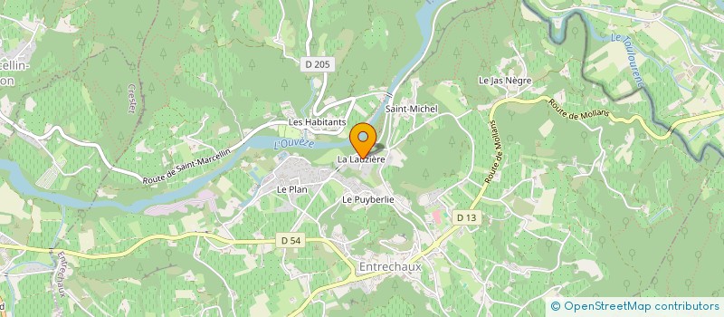 localisation de l'entreprise FAMEV  ENTRECHAUX