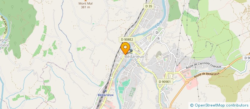 localisation de l'entreprise FAMEYCA à BEDARIEUX