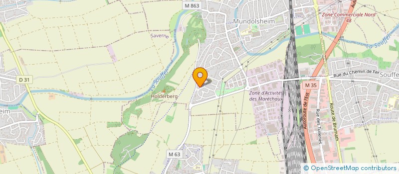 localisation de l'entreprise FAMI  MUNDOLSHEIM