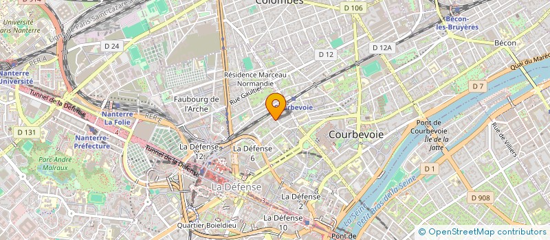 localisation de l'entreprise FAMI à COURBEVOIE