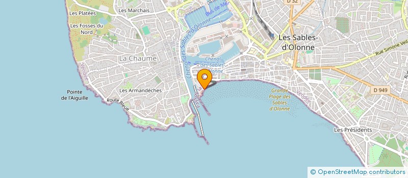 localisation de l'entreprise FAMI-SUP à LES SABLES D'OLONNE