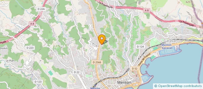 localisation de l'entreprise FAMIBAT à MENTON