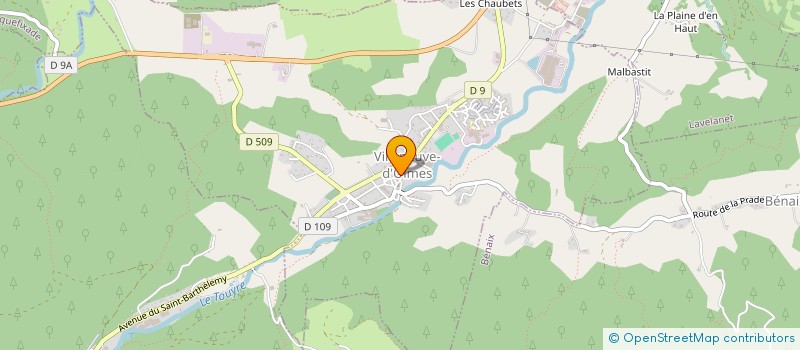 localisation de l'entreprise FAMICAZ à VILLENEUVE-D'OLMES