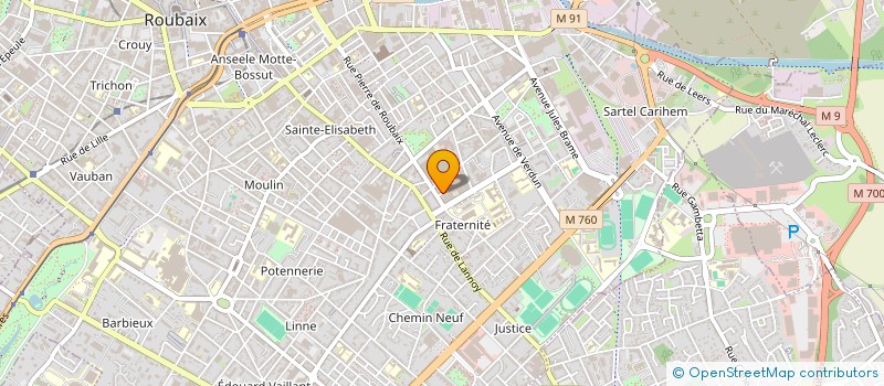 localisation de l'entreprise FAMIGLIA  ROUBAIX