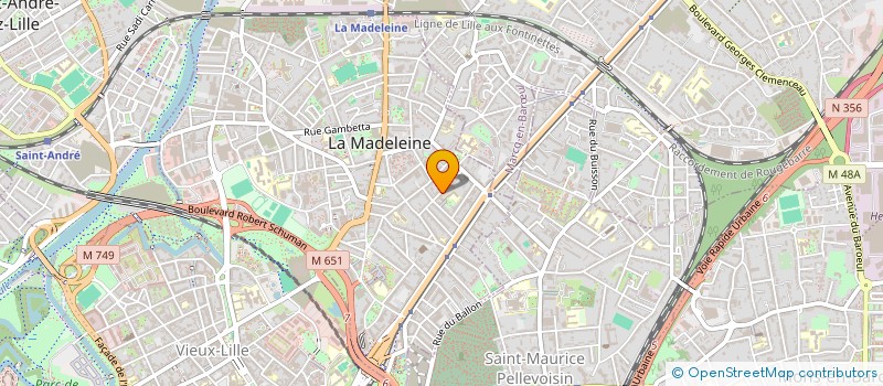 localisation de l'entreprise FAMIGLIA HERVY à LA MADELEINE