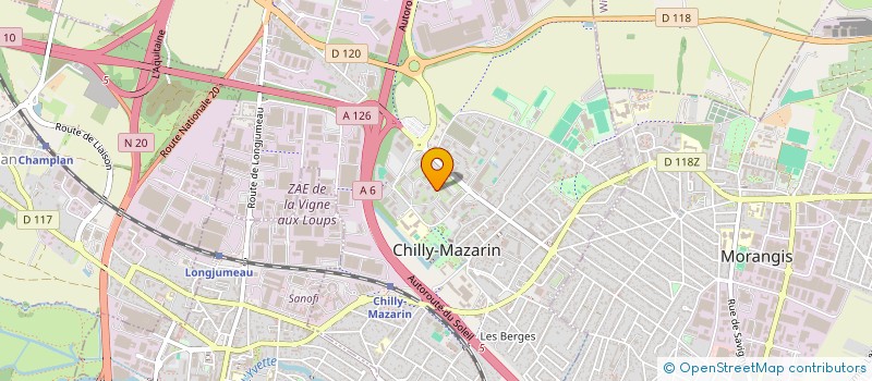 localisation de l'entreprise FAMIL'IMMO à CHILLY-MAZARIN