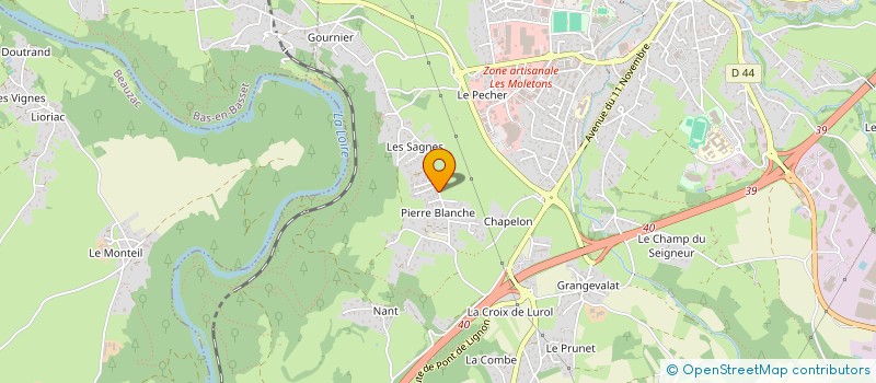 localisation de l'entreprise FAMILAC  MONISTROL-SUR-LOIRE