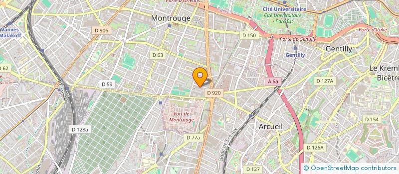 localisation de l'entreprise FAMILHA SA  MONTROUGE