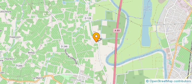 localisation de l'entreprise FAMILI'UP AMK  FRONSAC