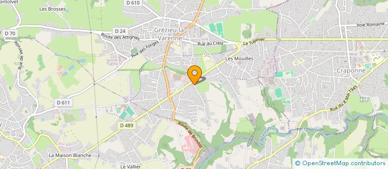 localisation de l'entreprise FAMILIA 1327  CRAPONNE