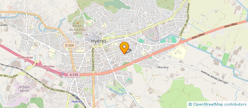 localisation de l'entreprise FAMILIA à HYERES