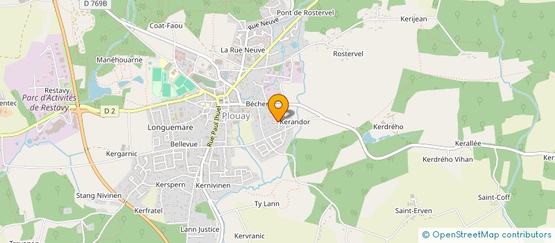 localisation de l'entreprise FAMILIA ITALIA  PLOUAY