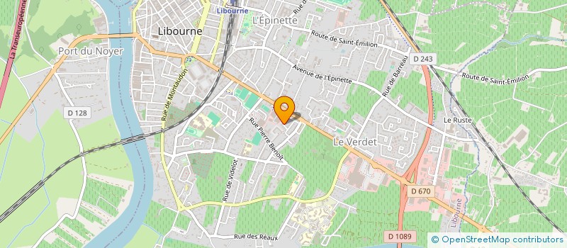 localisation de l'entreprise FAMILIALE AUGERAUD RUE DES CHAIS  LIBOURNE