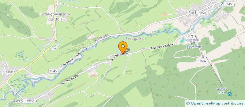 localisation de l'entreprise FAMILIALE CHESNE  LES VILLEDIEU