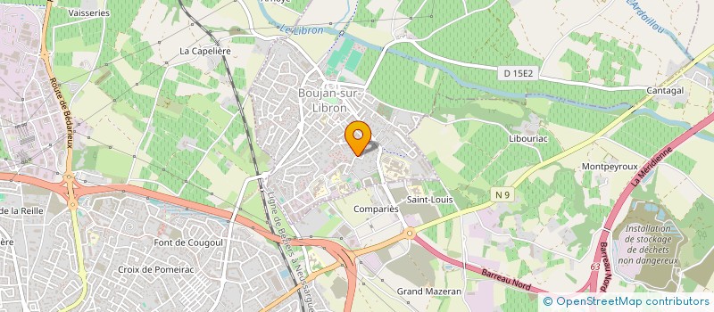 localisation de l'entreprise FAMILIALE DE BOUJAN  BOUJAN-SUR-LIBRON