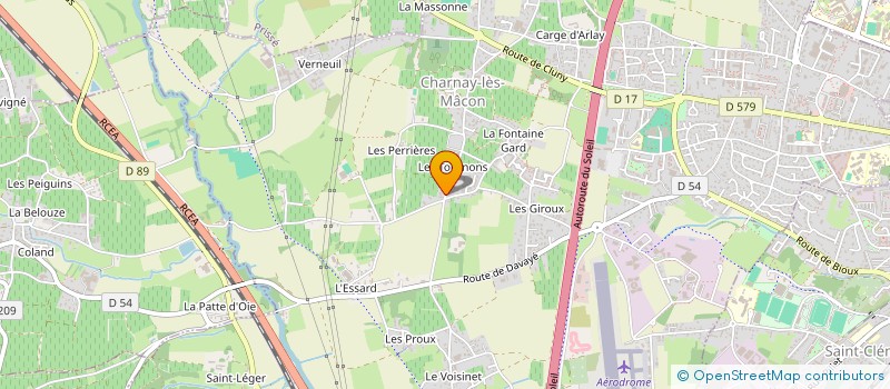 localisation de l'entreprise FAMILIALE FOUQUE à CHARNAY-LES-MACON