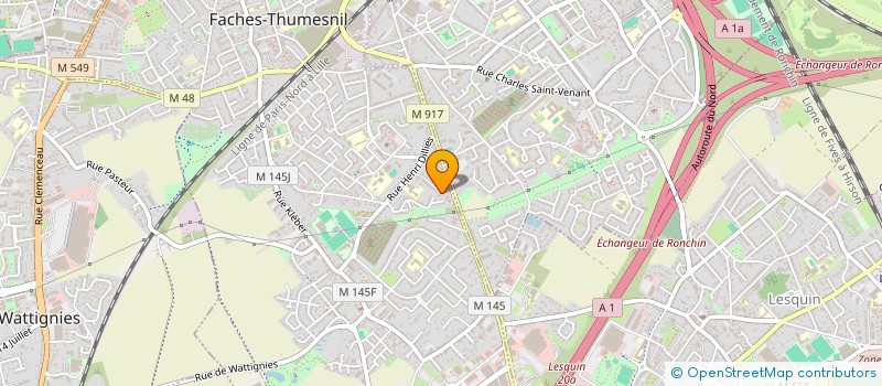 localisation de l'entreprise FAMILIALE GALINSKI  FACHES-THUMESNIL