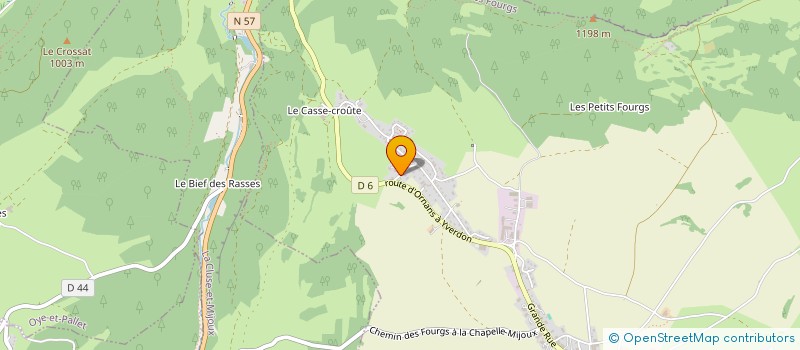 localisation de l'entreprise FAMILIALE GRANDVOINNET  LES FOURGS