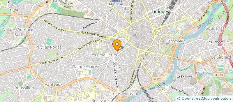localisation de l'entreprise FAMILIALE GULLIVER à LIMOGES