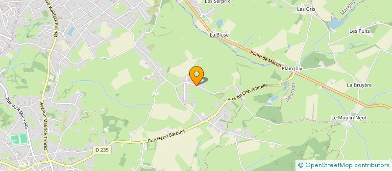 localisation de l'entreprise FAMILIALE JUILLET  BLANZY