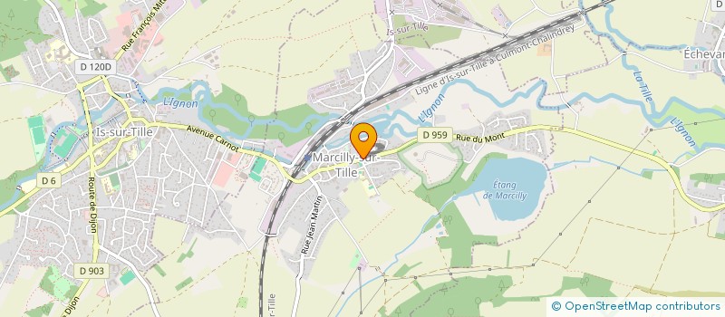 localisation de l'entreprise FAMILIALE MANGEL  MARCILLY-SUR-TILLE