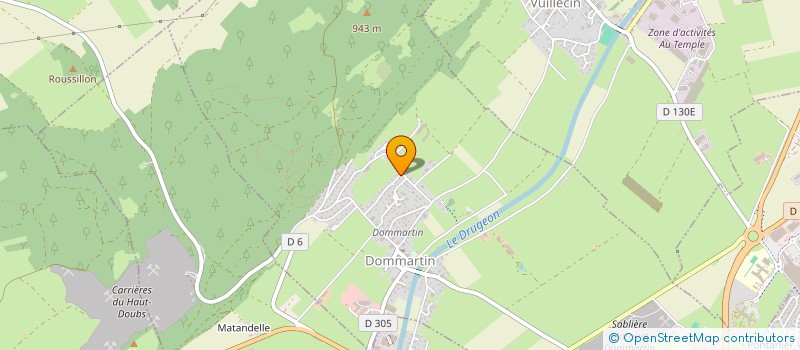 localisation de l'entreprise FAMILIALE PAQUETTE  DOMMARTIN