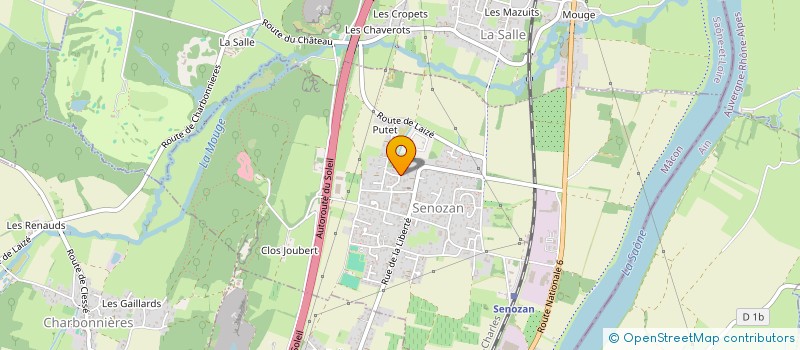 localisation de l'entreprise FAMILIALE PELTIER  SENOZAN